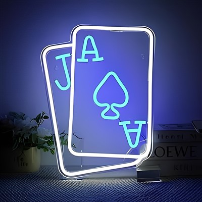 Firkantet neonskilt i akryl